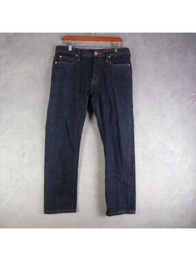Unbranded Brand Jeans Mens 32X29 Blue Dark Wash Salvage Stretch Skinny UB122